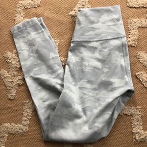 White camo lululemon leggings